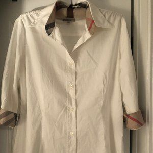 Burberry Button Down Shirt White Size XL